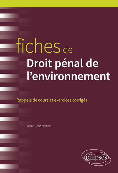 Image de Fiches de droit pénal de l'environnement