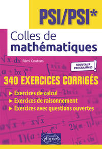 Picture of Colles de Mathématiques - PSI/PSI* - Programme 2022