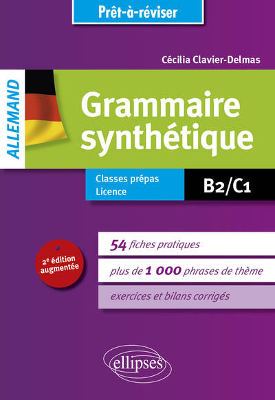 Image de Prêt-à-réviser. Allemand. Grammaire synthétique en 54 fiches pratiques avec exercices corrigés [B2-C1]