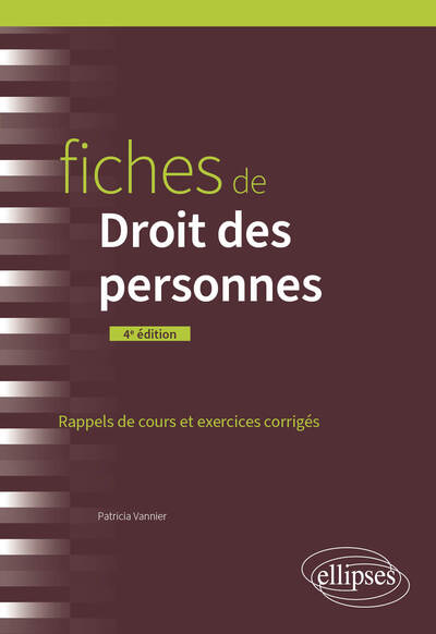 Picture of Fiches de Droit des personnes