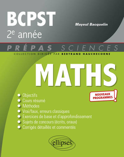 Picture of Mathématiques BCPST 2e année - Programme 2022