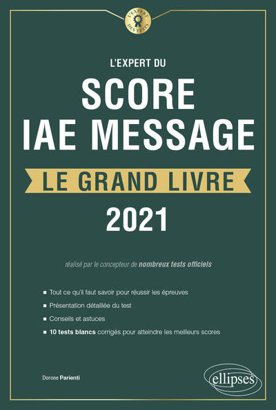 Picture of L'Expert du Score IAE Message - Le Grand Livre - Édition 2021
