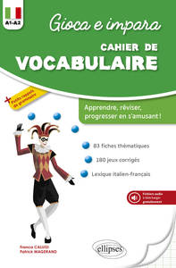 Image de Gioca e impara. Cahier de vocabulaire italien. A1-A2