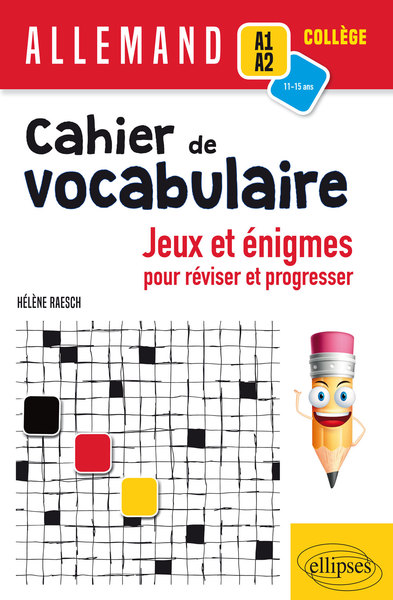 Image de Allemand. Cahier de vocabulaire. Jeux et énigmes pour réviser et pour progresser (A1-A2) (cycle 4)