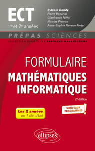 Picture of Formulaire Mathématiques - Informatique - ECT 1re et 2e années - Programme 2022