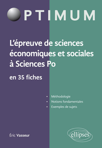 Image de L'épreuve de sciences économiques et sociales à Sciences Po en 35 fiches