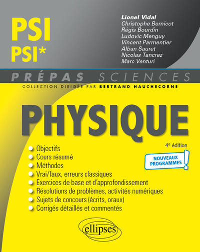 Picture of Physique PSI/PSI* - Programme 2022