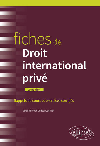 Image de Fiches de droit international privé