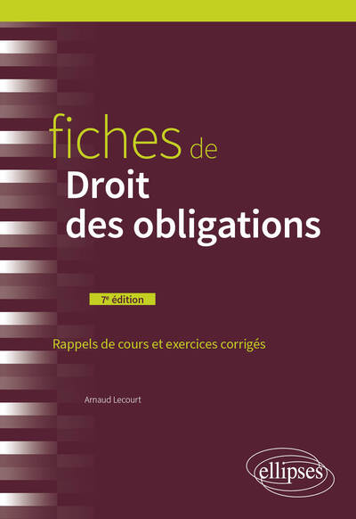 Picture of Fiches de Droit des obligations