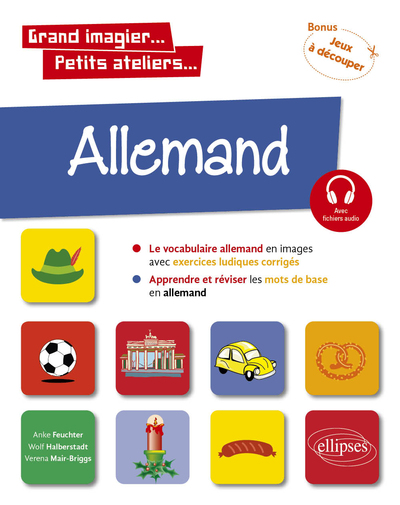 Image de Allemand en images avec exercices ludiques. Apprendre et réviser les mots de base. A1