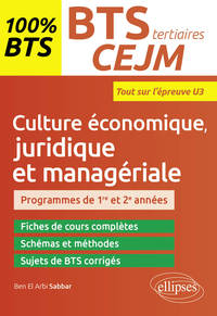 Picture of BTS tertiaires - CEJM - Culture économique, juridique et managériale - U3
