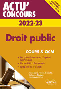 Picture of Droit public 2022-2023 - Cours et QCM