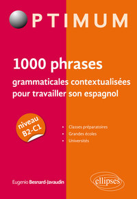 Image de 1000 phrases grammaticales contextualisées pour travailler son espagnol (niveau B2-C1)