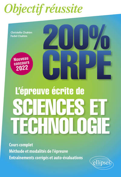 Picture of L'épreuve écrite de sciences et technologie - CRPE Nouveau concours 2022