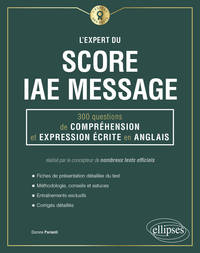 Picture of L'Expert du Score IAE Message - 300 questions de Compréhension et Expression Écrite en Anglais