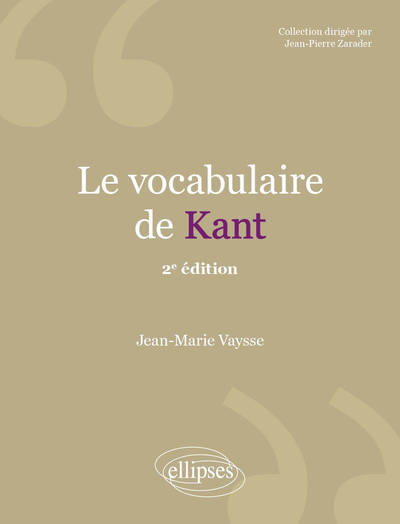 Picture of Le vocabulaire de Kant - 2e édition