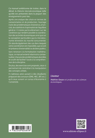 Image de Manuel de microéconomie