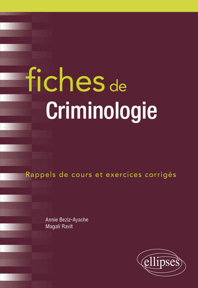 Image de Fiches de Criminologie