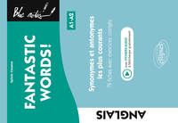 Image de FANTASTIC WORDS ! Synonymes et antonymes anglais les plus courants. • 79 fiches avec exercices corrigés • A1-A2 (avec fichiers audio)