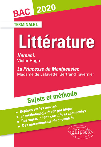 Picture of Hernani, Victor Hugo et La princesse de Montpensier, Madame de Lafayette / Bertrand Tavernier. Sujets et méthode. BAC L 2020