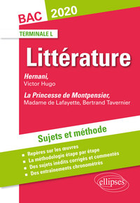 Picture of Hernani, Victor Hugo et La princesse de Montpensier, Madame de Lafayette / Bertrand Tavernier. Sujets et méthode. BAC L 2020