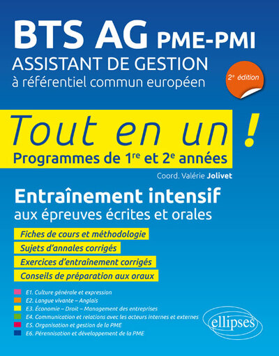 Picture of BTS AG PME-PMI Assistant de gestion à référentiel européen - 2e édition