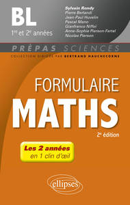 Image de Formulaire Mathématiques - BL 1re et 2e années - 2e édition