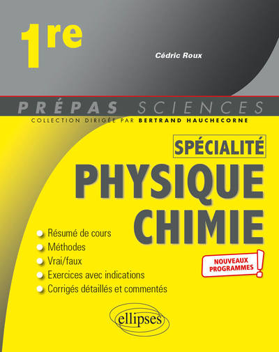 Picture of Spécialité Physique-chimie - Première - nouveaux programmes