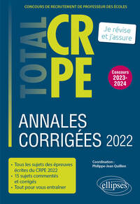 Picture of Annales corrigées du CRPE 2022