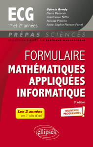 Picture of Formulaire Mathématiques appliquées - Informatique - ECG 1re et 2e années - Programme 2022
