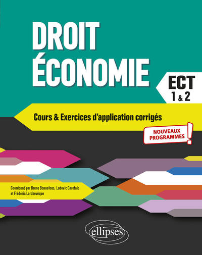 Picture of Droit - Économie. Prépas ECT. 1re et 2e années