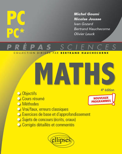 Picture of Mathématiques PC/PC* - Programme 2022
