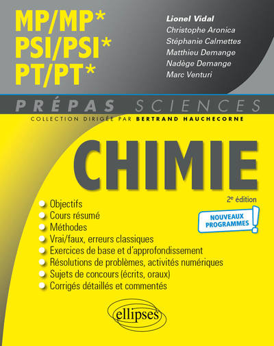 Picture of Chimie MP/MP* PSI/PSI* PT/PT*- Programme 2022