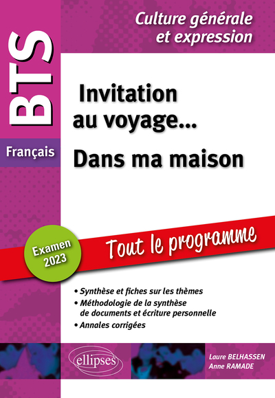 Image de BTS Français. Culture générale et expression. Invitation au voyage... Dans ma maison