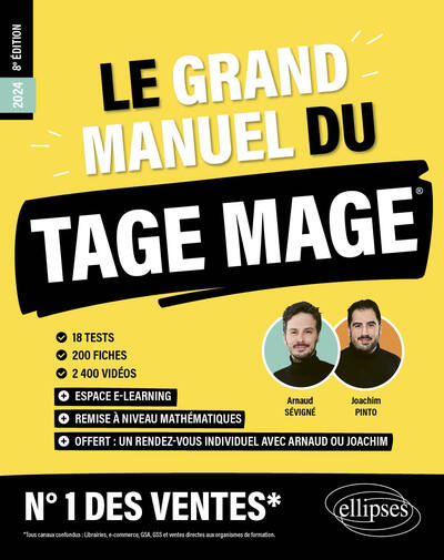 Image de Le Grand Manuel du TAGE MAGE – N°1 DES VENTES