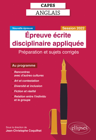 Image de CAPES Anglais. Épreuve écrite disciplinaire appliquée. Session 2022