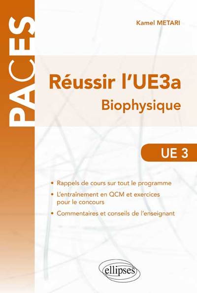 Picture of Réussir l’UE3a. Biophysique