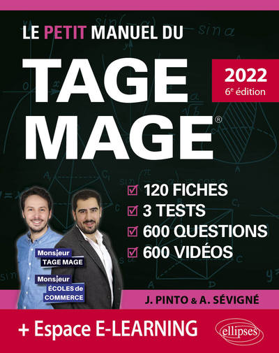 Image de Le Petit Manuel du TAGE MAGE – 3 tests blancs + 120 fiches de cours + 600 questions + 600 vidéos