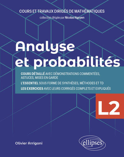 Picture of Analyse et probabilités - Licence 2e année - Cours et travaux dirigés de mathématiques