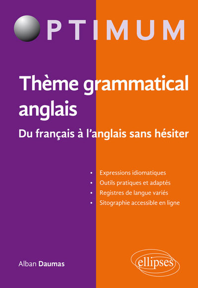 Image de Thème grammatical anglais. Du français à l'anglais sans hésiter