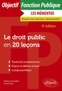 Image de Le droit public en 20 leçons - 9e édition