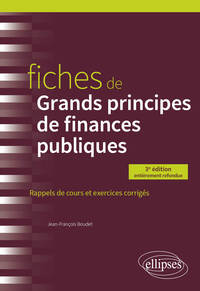 Image de Fiches de Grands principes de finances publiques