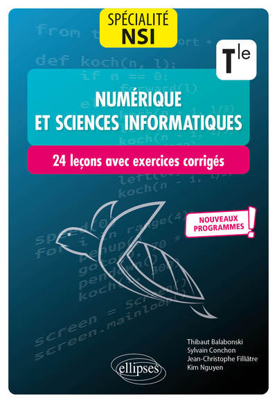 Picture of Spécialité Numérique et sciences informatiques : 24 leçons avec exercices corrigés - Terminale - Nouveaux programmes