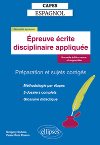 Picture of CAPES Espagnol - Epreuve écrite disciplinaire appliquée