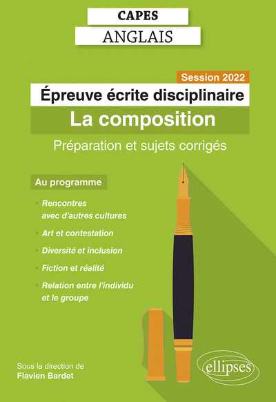 Picture of Capes Anglais. Épreuve écrite disciplinaire. Session 2022
