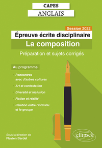 Picture of Capes Anglais. Épreuve écrite disciplinaire. Session 2022