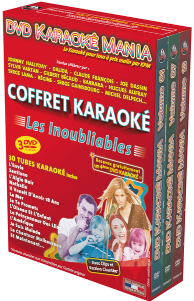 Picture of DVD KARAOKE MANIA - COFFRET 3 DVD : LES INOUBLIABLES