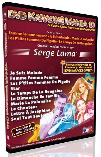 Picture of DVD KARAOKE MANIA 10 : SERGE LAMA