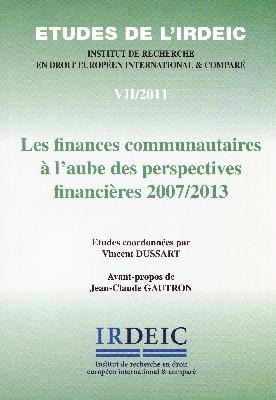 Image de les finances communautaires a l aube des perspectives financieres 2007/2013