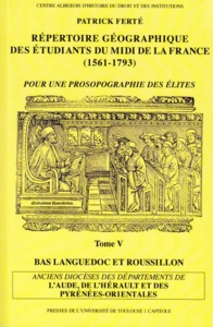 Picture of repertoire geographique des etudiants du midi de la france (1561-1793).  tome v
